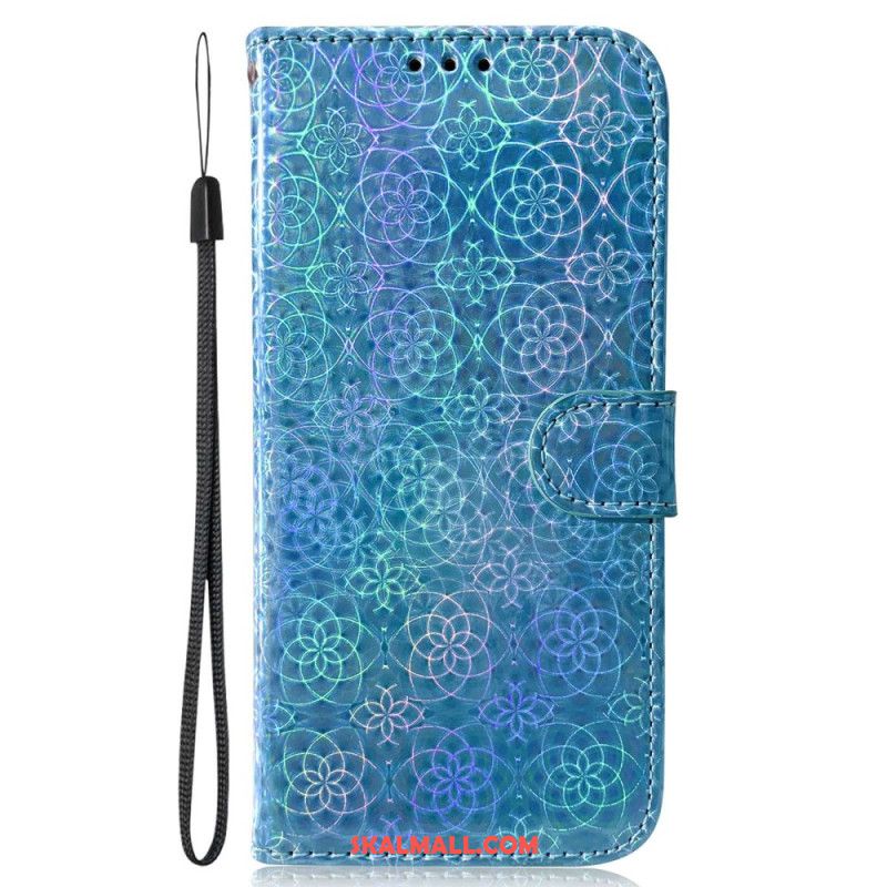 Läderskal Fodral Xiaomi Redmi Note 13 5g Strappy Disco