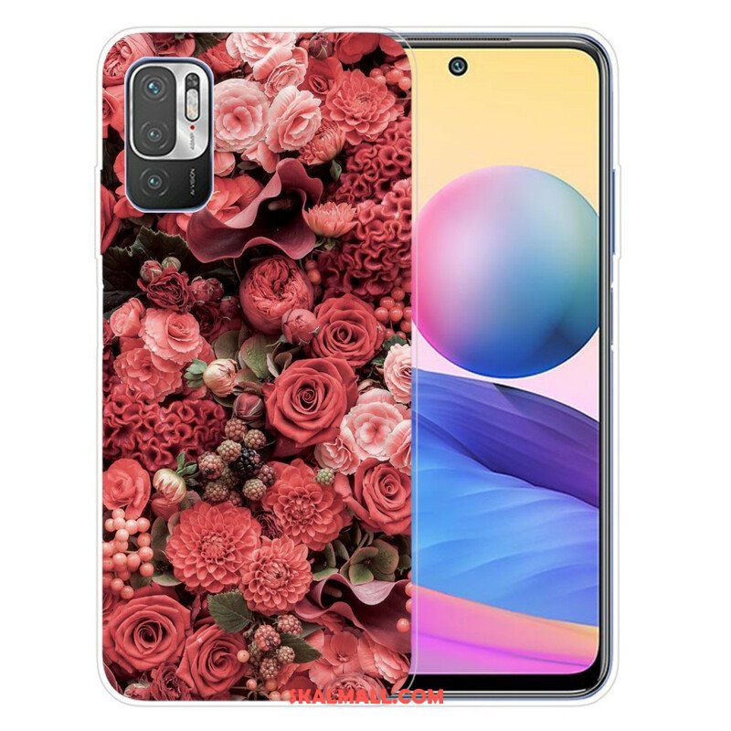 Mobilskal Xiaomi Redmi Note 10 5G Intensiva Blommor