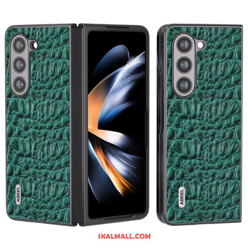 Skal För Samsung Galaxy Z Fold 5 Abeel Krokodilskinnstil