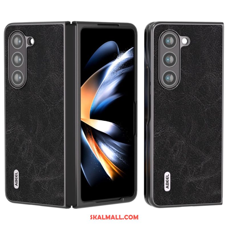 Skal För Samsung Galaxy Z Fold 5 Litchi Konstläder Abeel