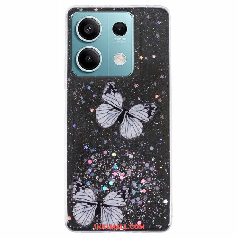 Skal För Xiaomi Redmi Note 13 5g Fjärilar Glitter