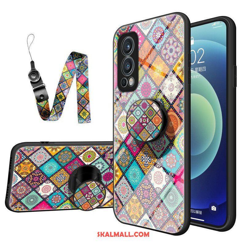 Skal OnePlus Nord 2 5G Patchwork Magnetisk Hållare