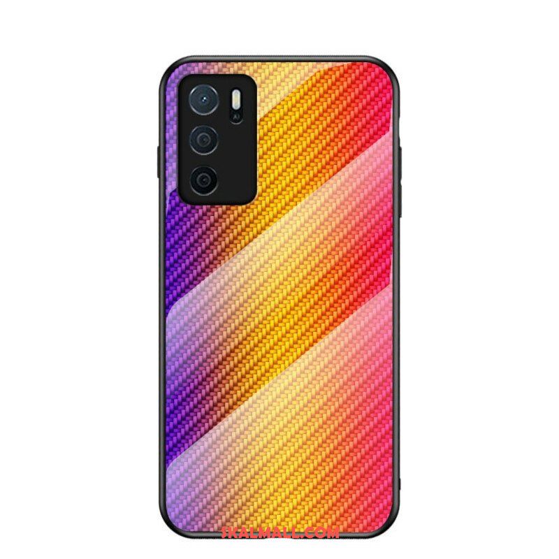 Skal Oppo A16 / A16s Kolfiberhärdat Glas