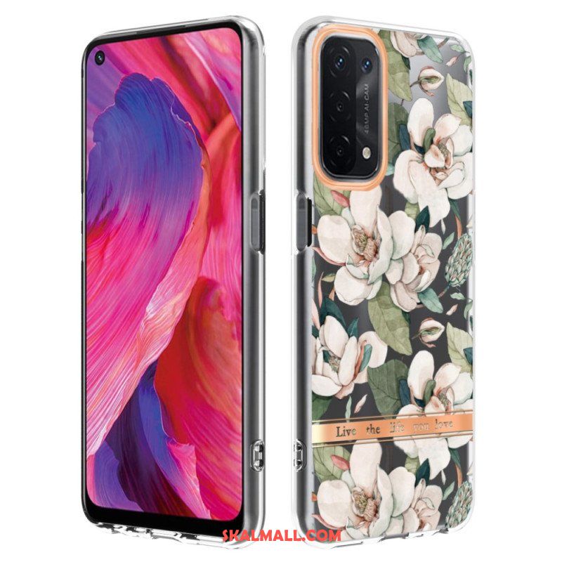 Skal Oppo A54 5G / A74 5G Sömlös Blommig