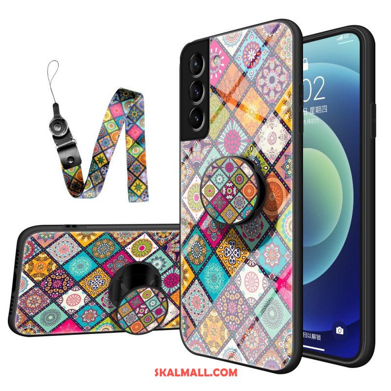 Skal Samsung Galaxy S22 5G Patchwork Magnetisk Hållare