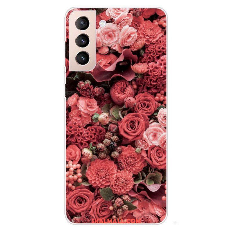 Skal Samsung Galaxy S22 5G Rosa Blommor