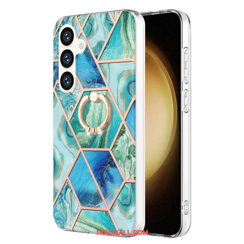 Skal Samsung Galaxy S24 Plus 5g Telefonfodral Geometrisk Marmor Stödring