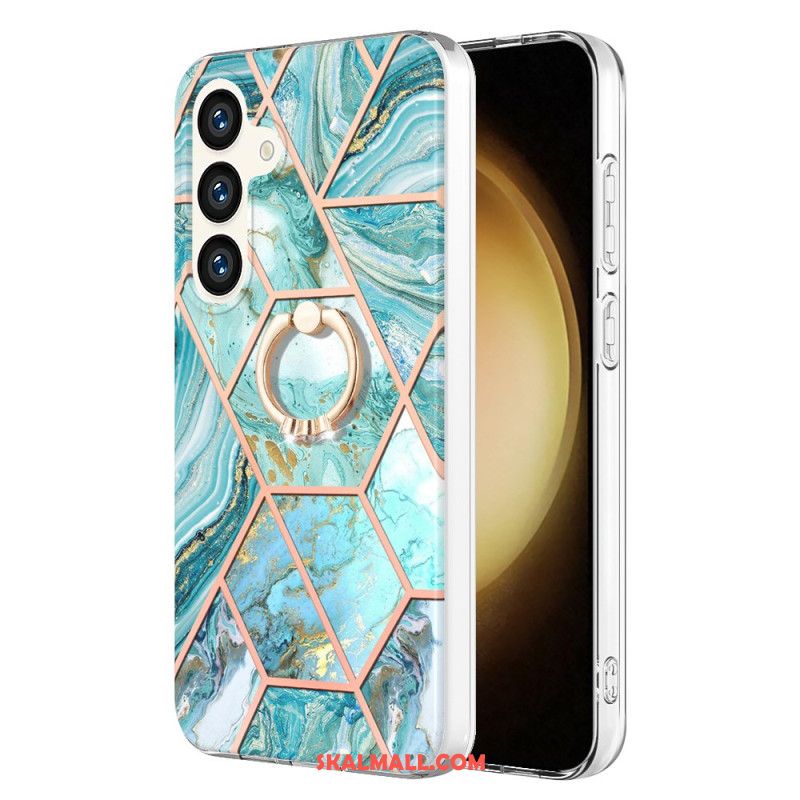 Skal Samsung Galaxy S24 Plus 5g Telefonfodral Geometrisk Marmor Stödring