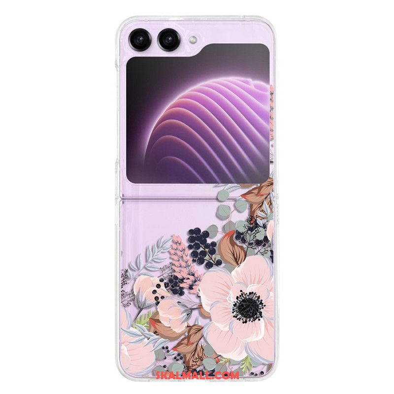 Skal Samsung Galaxy Z Flip 5 Genomskinliga Blommor