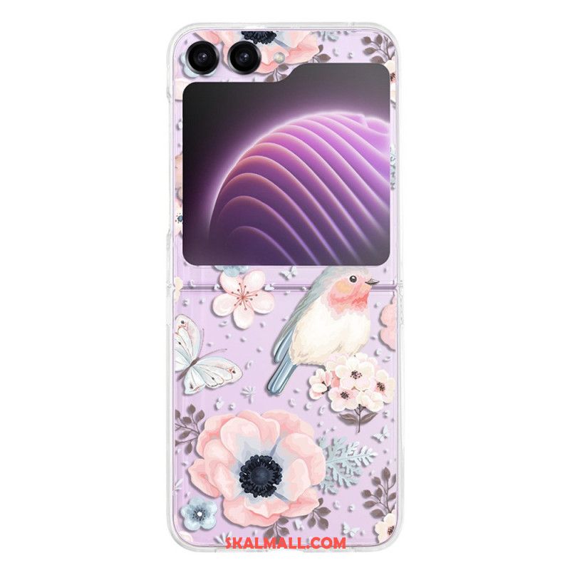 Skal Samsung Galaxy Z Flip 5 Genomskinliga Blommor