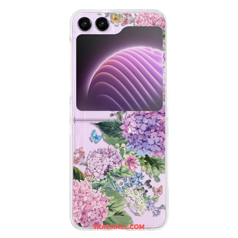 Skal Samsung Galaxy Z Flip 5 Genomskinliga Blommor