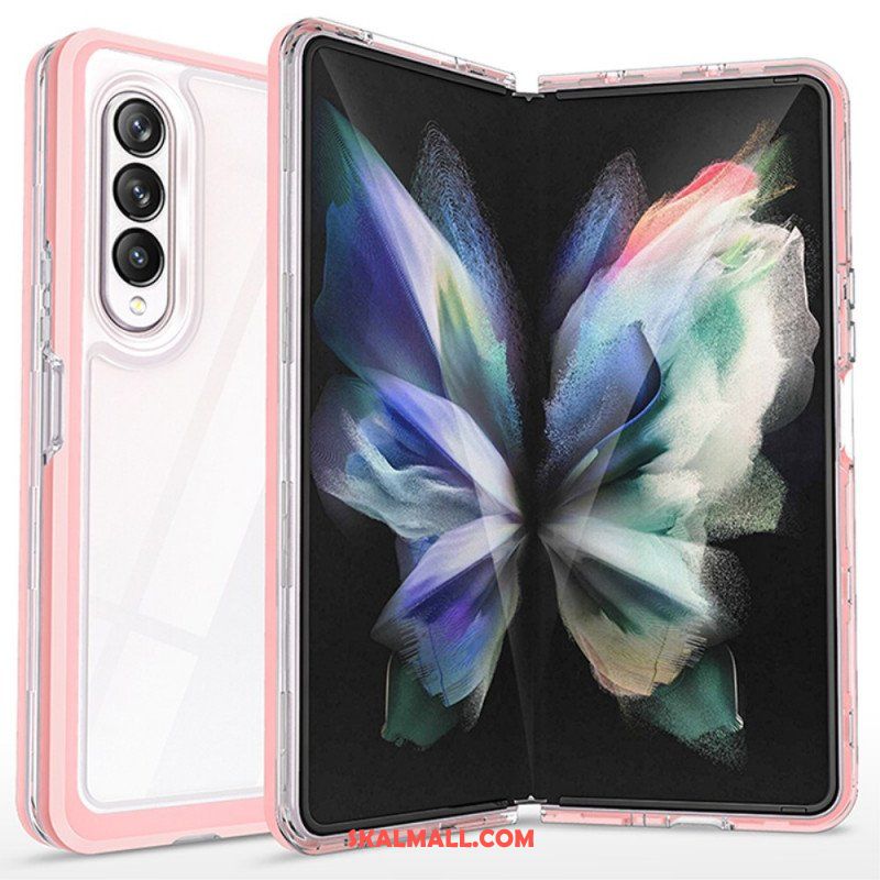 Skal Samsung Galaxy Z Fold 3 5G Transparenta Hybridfärgade Kanter