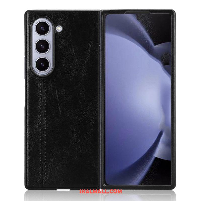 Skal Samsung Galaxy Z Fold 6 Telefonfodral Skinnsimitation