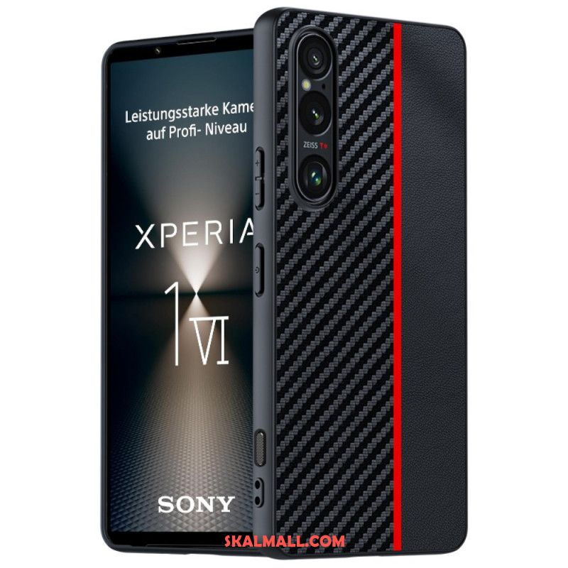 Skal Sony Xperia 1 Vi Telefonfodral Kolfiberstil