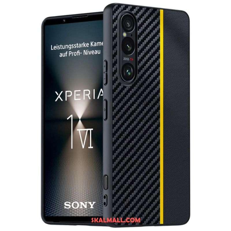 Skal Sony Xperia 1 Vi Telefonfodral Kolfiberstil