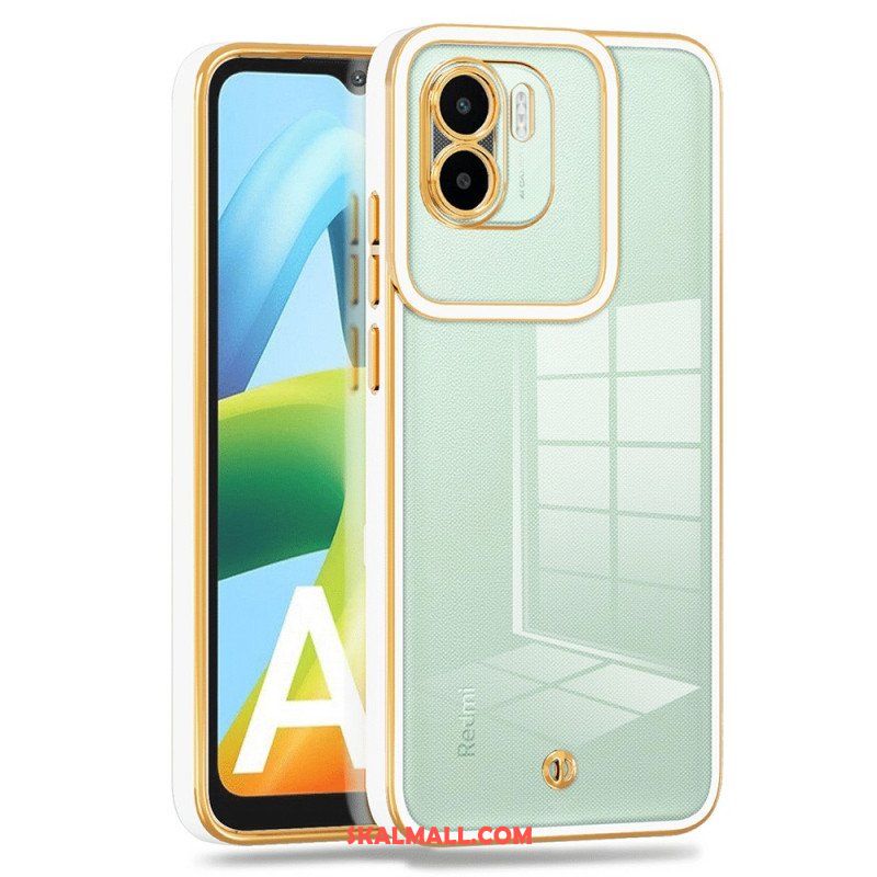 Skal Xiaomi Redmi A1 Transparenta Kanter I Metallstil