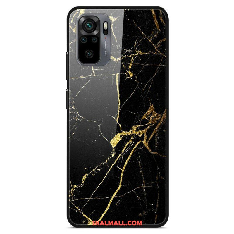 Skal Xiaomi Redmi Note 10 / 10S Supreme Marble Härdat Glas