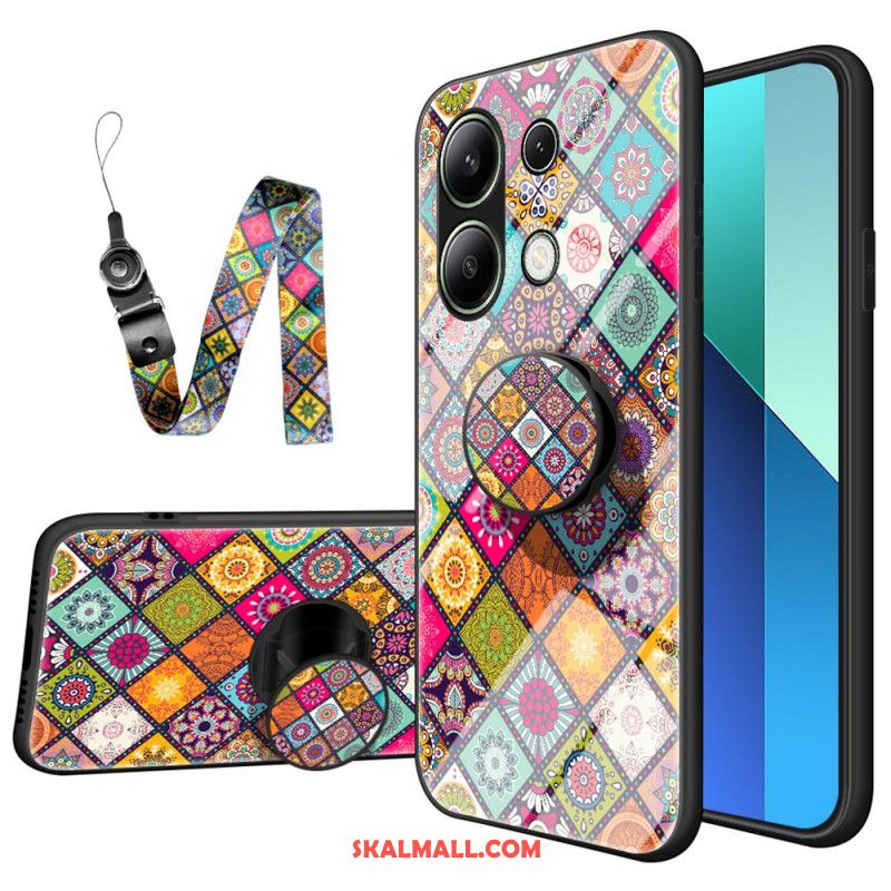 Skal Xiaomi Redmi Note 13 4g Patchwork-stödring Och Rem