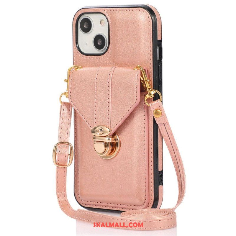 Skal iPhone 14 Plånboksfodral Crossbody Plånbok