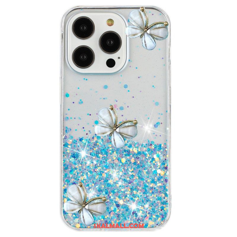 Skal iPhone 16 Pro Max 3d Butterflies Ljuseffekt