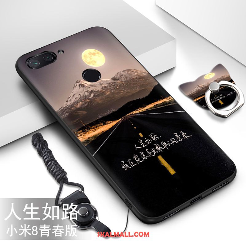 Xiaomi Mi 8 Lite Skal Net Red Skydd Fallskydd Personlighet Mjuk Online