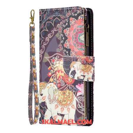 Fodral Samsung Galaxy S24 5g Tribal Elephant Wallet Med Rem