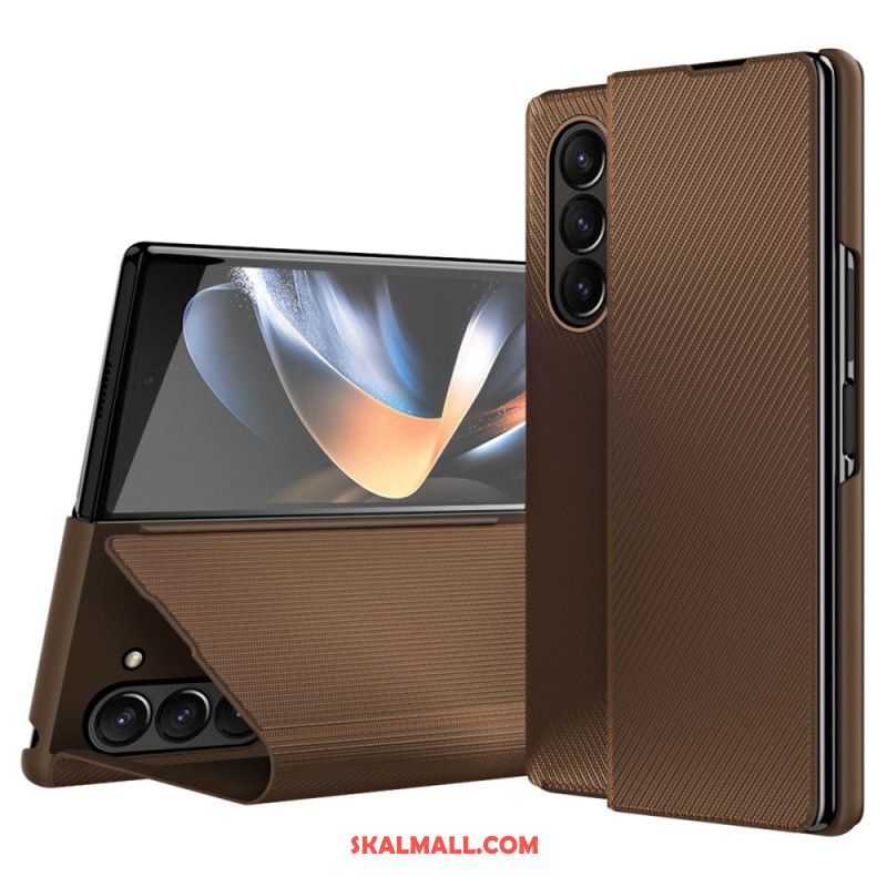 Fodral Samsung Galaxy Z Fold 6 Lädereffektstöd