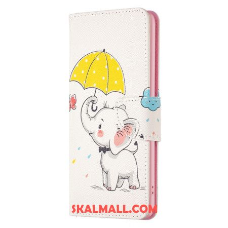 Fodral Xiaomi Redmi Note 13 4g Paraply Och Elefant