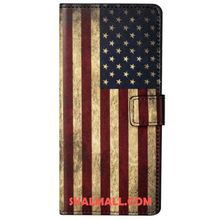 Fodral Xiaomi Redmi Note 13 Pro 5g Vintage Amerikansk Flagga