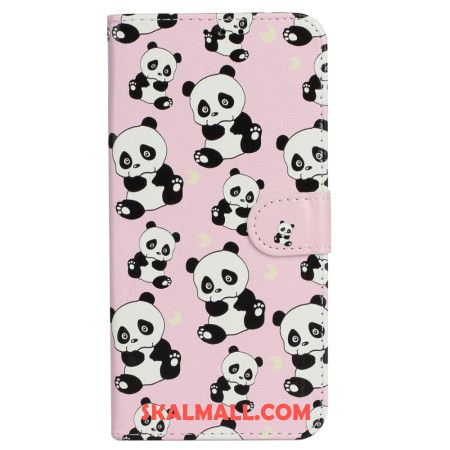 Fodral iPhone 16 Lanyard Pandas