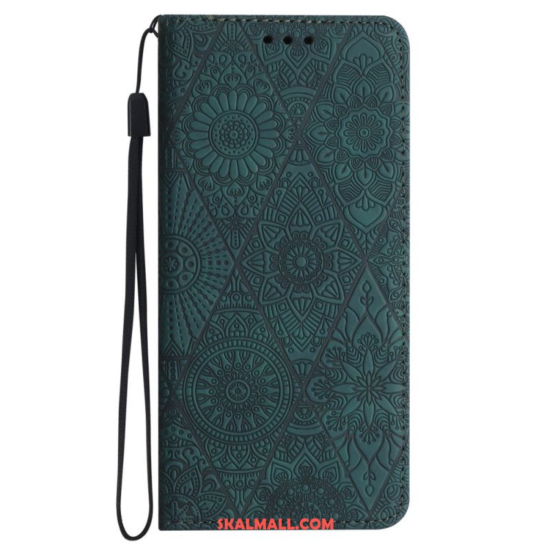 Folio-fodral Samsung Galaxy A15 5g Telefonfodral Patchwork Med Rem