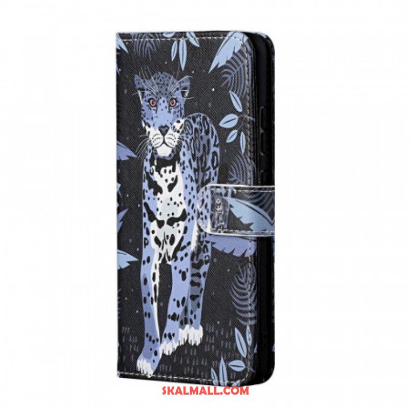 Folio-fodral Samsung Galaxy M23 5G Med Kedjar Strappy Leopard