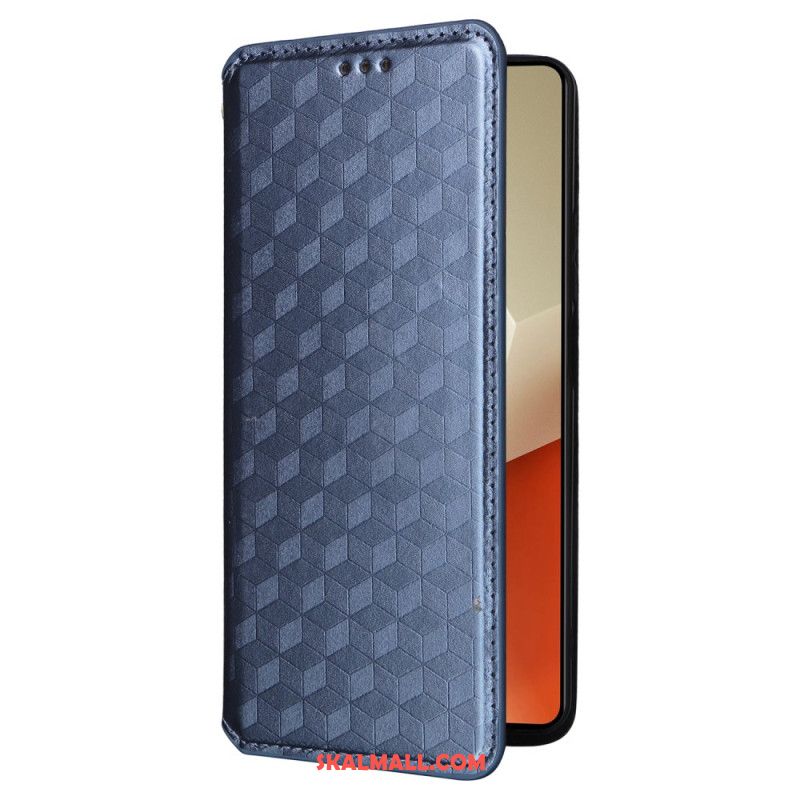 Folio-fodral Xiaomi Redmi Note 13 5g Telefonfodral 3d-kuber