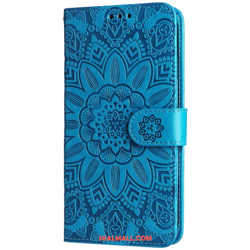 Läderfodral Oneplus 12r Telefonfodral Splendid Mandala Med Rem