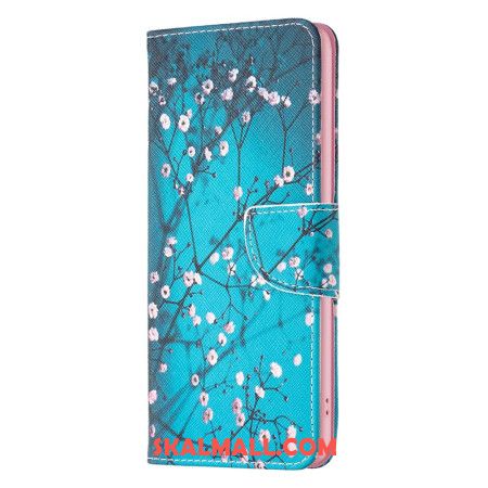 Läderskal Fodral Xiaomi Redmi Note 13 Pro 4g Blommande Grenar