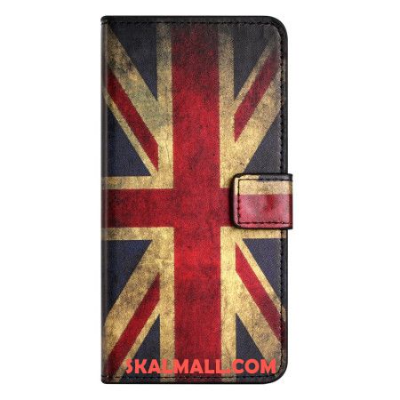 Läderskal Fodral iPhone 16 Pro Max Union Jack Flagga