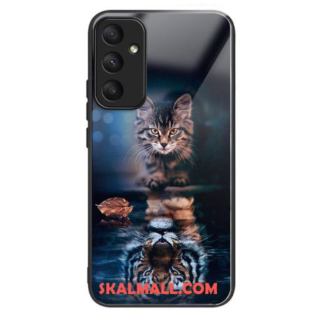 Skal Samsung Galaxy A55 5g Telefonfodral Katt Och Tiger Härdat Glas