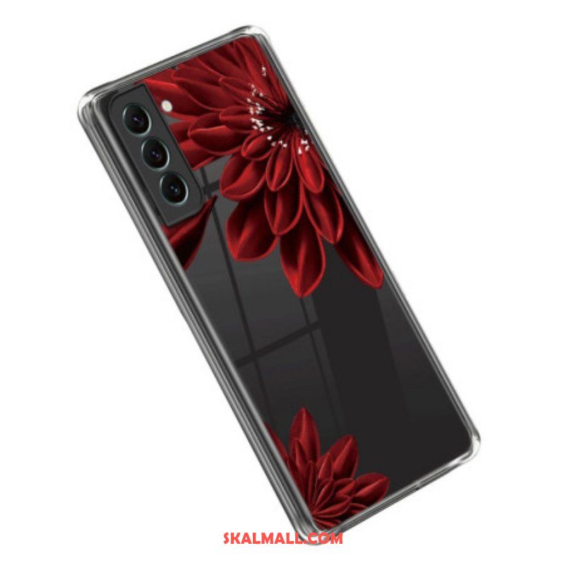 Skal Samsung Galaxy S23 Plus 5G Sömlösa Röda Blommor