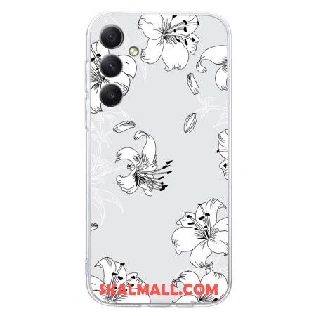 Skal Samsung Galaxy S24 Fe Telefonfodral Vita Blommor