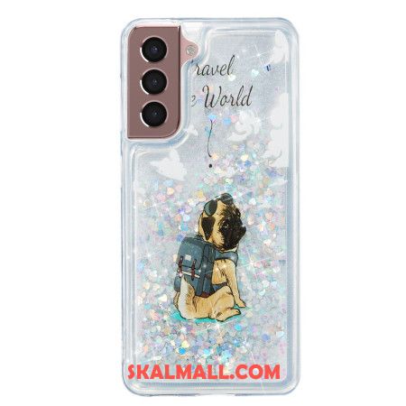 Skal Samsung Galaxy S24 Plus 5g Flytande Glitterhund