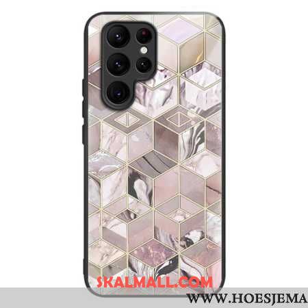 Skal Samsung Galaxy S24 Ultra 5g Telefonfodral Marmormönster Härdat Glas