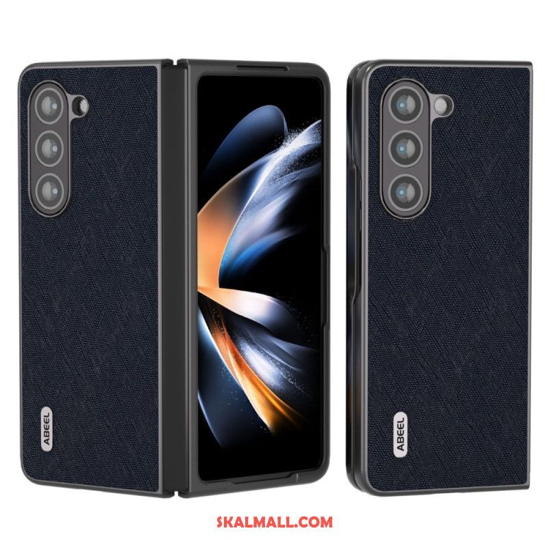 Skal Samsung Galaxy Z Fold 5 Telefonfodral Äkta Abeel Vävt Läder