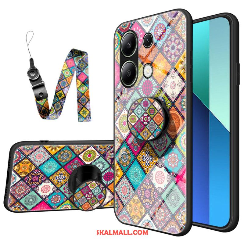 Skal Xiaomi Redmi Note 13 4g Patchwork-stödring Och Rem