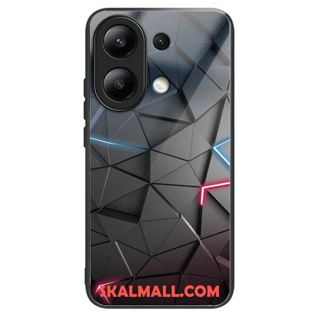 Skal Xiaomi Redmi Note 13 4g Telefonfodral Härdat Glas Svarta Trianglar