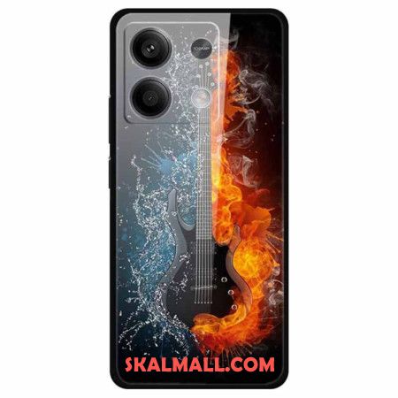 Skal Xiaomi Redmi Note 13 5g Telefonfodral Gitarr Av Härdat Glas Av Is Och Eld