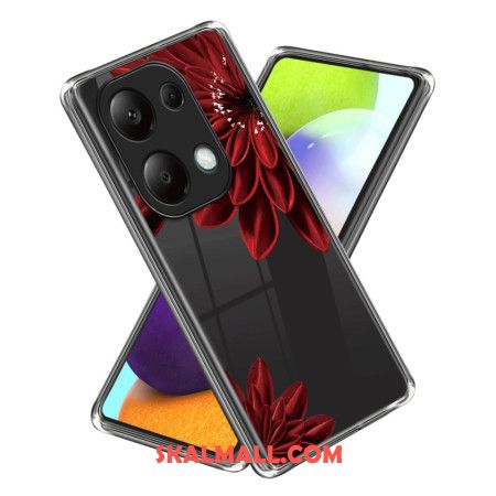 Skal Xiaomi Redmi Note 13 Pro 4g Telefonfodral Röd Blomma