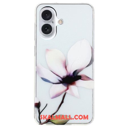 Skal iPhone 16 Plus Vit Blomma