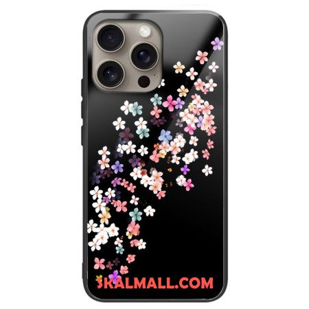 Skal iPhone 16 Pro Blommönster I Härdat Glas