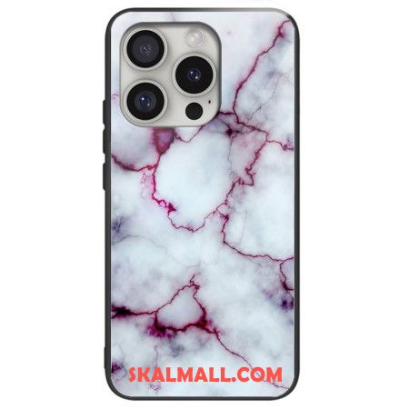 Skal iPhone 16 Pro Lila Marmor Härdat Glas